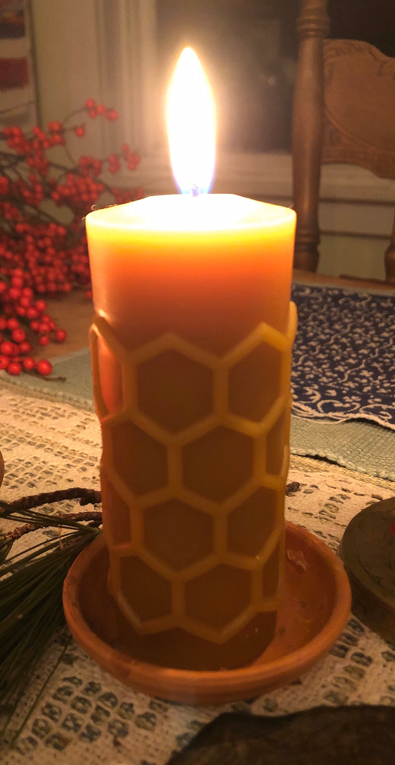Pure Beeswax German Candle Etsy