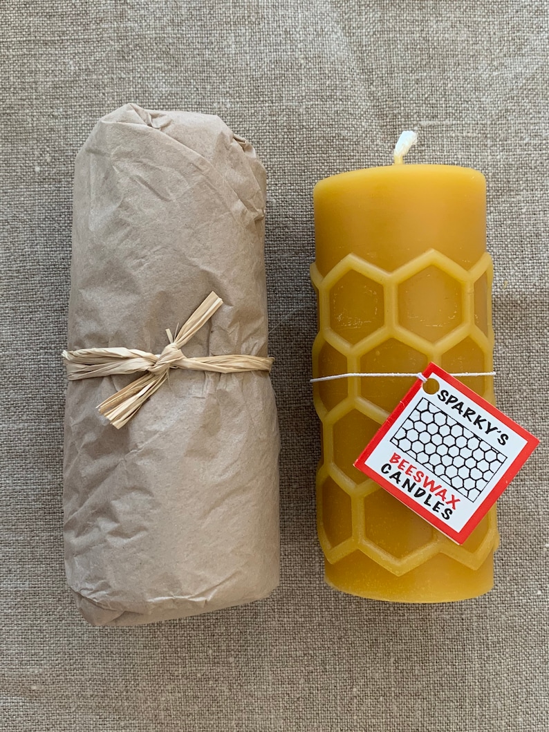 Pure Beeswax German Candle Etsy