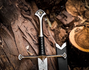 Handmade Legendary Steel Sword of King Alessar's Viking Sword Master Sword Replica Gift For Boyfriend Christmas Gift For Him