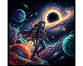 Astronaut Illustration Digital Download