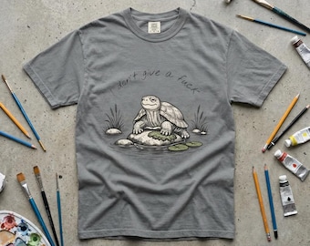 I Dont Give a F Turtle T-shirt | Funny Unisex T-Shirt
