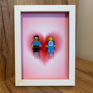 Custom Minifigure Frame | Personalized Minifigure Wall Decor | Unique Gift for Family, Сouples & Fans