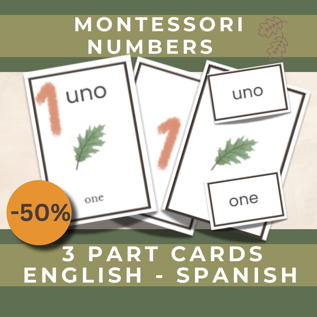 Numbers Flashcards. Spanish English. Bilingual. Preschool. Homeschool ...