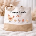 Personalized Grandma Hen Tote Bag – Personalized Tote Bag – Cotton and Jute Shopping Bag – Grandmother's Day Gift – Grandma Gift product logo