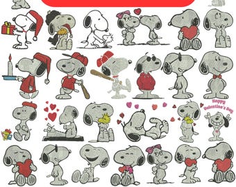 Snoopy Embroidery Design Bundle: Fall & Woodstock Patterns