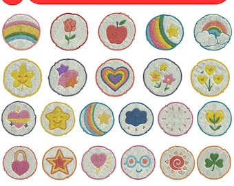 Bears Belly Badges Machine Embroidery Designs Bundle Fun shine Teddy Bear Embroidery Bears Stickers Embroidery Bears Badges PES Digital File