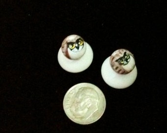 Owl Beads Handpainted