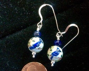 Blue Jay Earrings