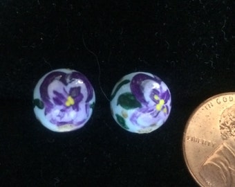 African Violet Beads
