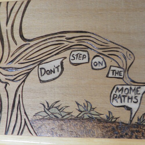 Don't Step on the Mome Raths Wall Sign Alice in Wonderland - Etsy