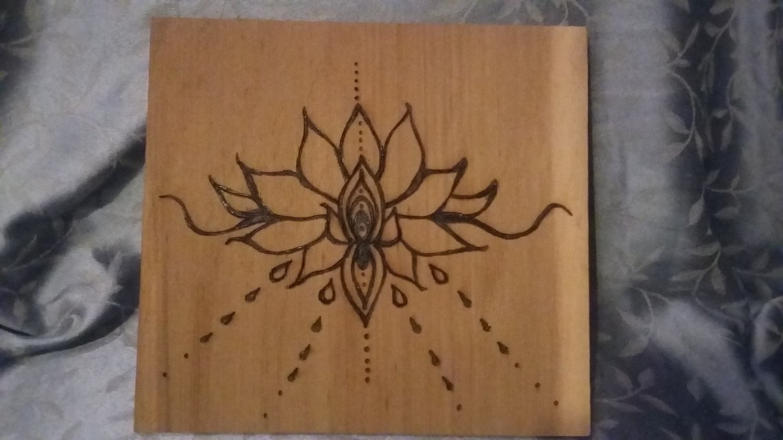 Lotus Flowersymbol for Strength and Beauty Large Portrait on Etsy