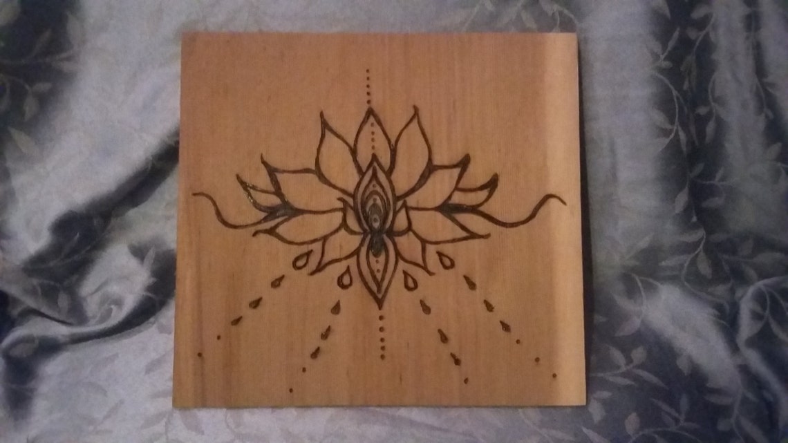 Lotus Flowersymbol for Strength and Beauty Large Portrait on Etsy