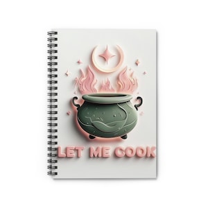 マジカルクッキングスパイラルノート - Let Me Cook、ジャーナル、レシピノート、シェフのプランナー、魔法のクラフト用品
