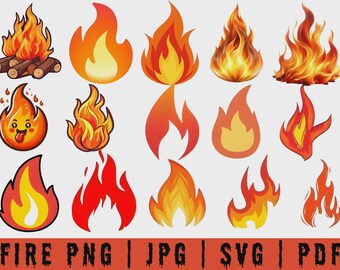 Fire Flames SVG Bundle, ClipArt Graphics super kitty png (PNG, EPS)
