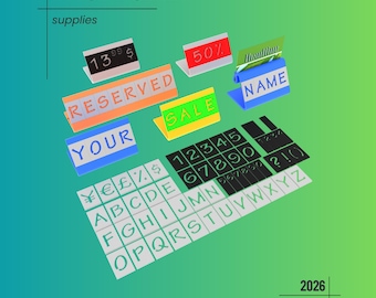 Market Stall Price Tags – 3D Print STL File