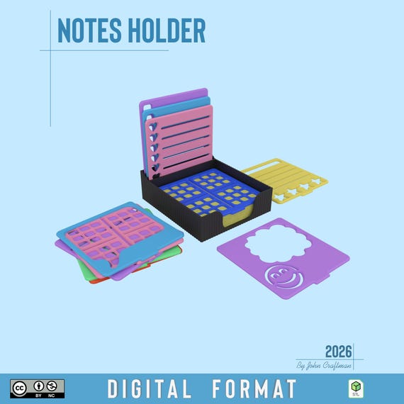 Stencil Notes & Holder – 3D Print STL File