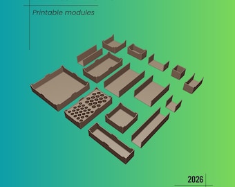 Drawer Organizer Modules – 3D Print STL File