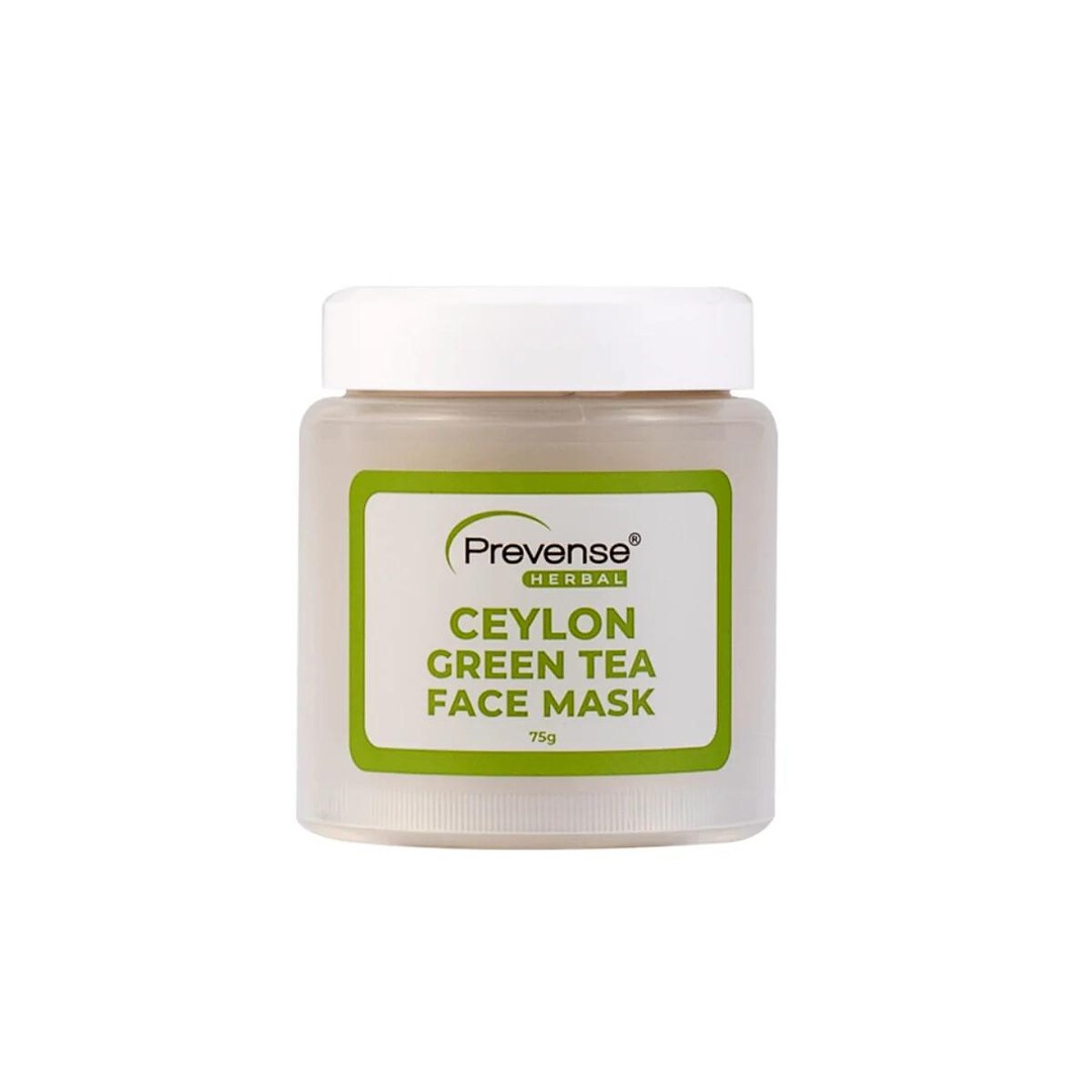 Herbal Face Mask | Ceylon Green Tea, Charcoal, Turmeric | Exfoliating ...