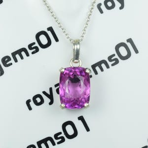 Dainty Kunzite Necklace | Minimal Pink Stone Jewelry | Sterling Silver Chain | Feminine Gemstone Gift | royalgems01 Kunzite Jewelry.