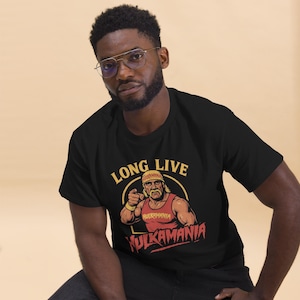 Retro Hulkamania Wrestling T-Shirt: 80s Pro Wrestler Tribute