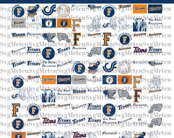 Fullerton Titans SVG Bundle, Cal State Football, SVG Bundle, Cricut, imprimable, université, collège, basket-ball, Svg Png Pdf, téléchargement