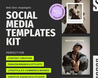Canva Social Media Templates | Modern Instagram Posts for Brands