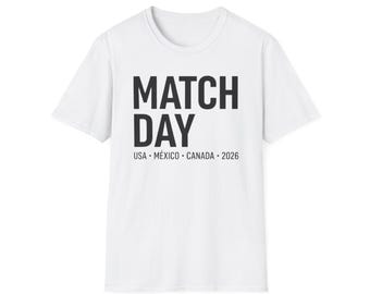 Match Day 2026 T-Shirt | USA México Kanada Fußball Fan Geschenk | Sommer-Turnier-T-Shirt | Nordamerika Fussball