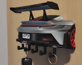 3D Printed Porsche GT3 RS Key Hanger (Colour Options Available)