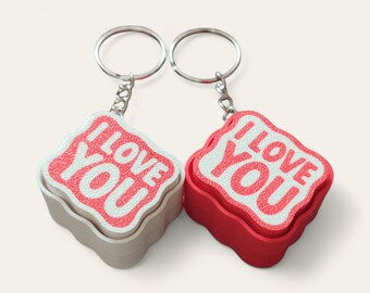 I Love You Fidget Clicker KeyChains