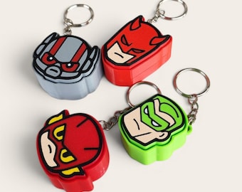 Superheroes Chibi Set Two Fidget Clicker KeyChains
