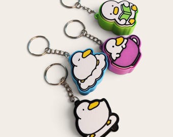 Duckie Vibes Only Set Two Fidget Clicker KeyChains