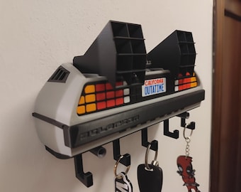 3D Printed Back To The Future DeLorean Key Hanger