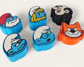 The Smurfs Fidget Clicker KeyChains