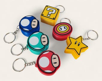 Super Mario PowerUp Fidget Clicker KeyChains