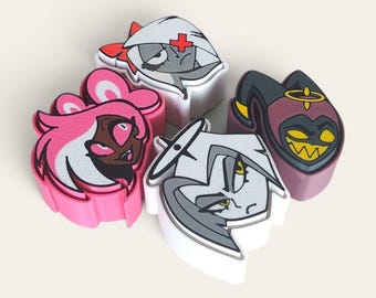 Hazbin Hotel Fidget Clicker KeyChains