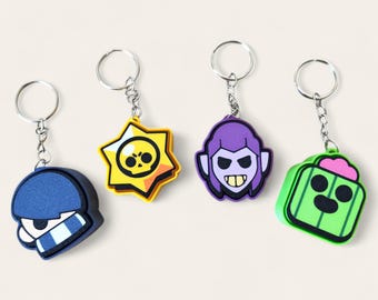Brawl Stars Set 2 Fidget Clicker KeyChains