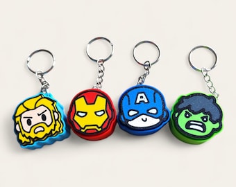 Superheroes Avenger Chibi Fidget Clicker KeyChains