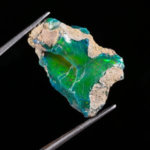 AAA Natural Welo Ethiopian Black Opal Rough For Making Jewelry 12.70 Ct 25X16X8 MM AA-58