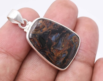 Handgjort Pietersithänge, Smycken i 925 Sterling Silver