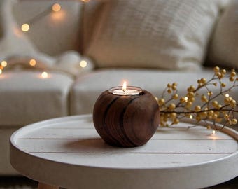 Portacandele in legno per decorazioni, decorazioni per la casa, decorazioni da tavola, decorazioni natalizie, decorazioni romantiche, regalo di Natale, regalo per gli amici