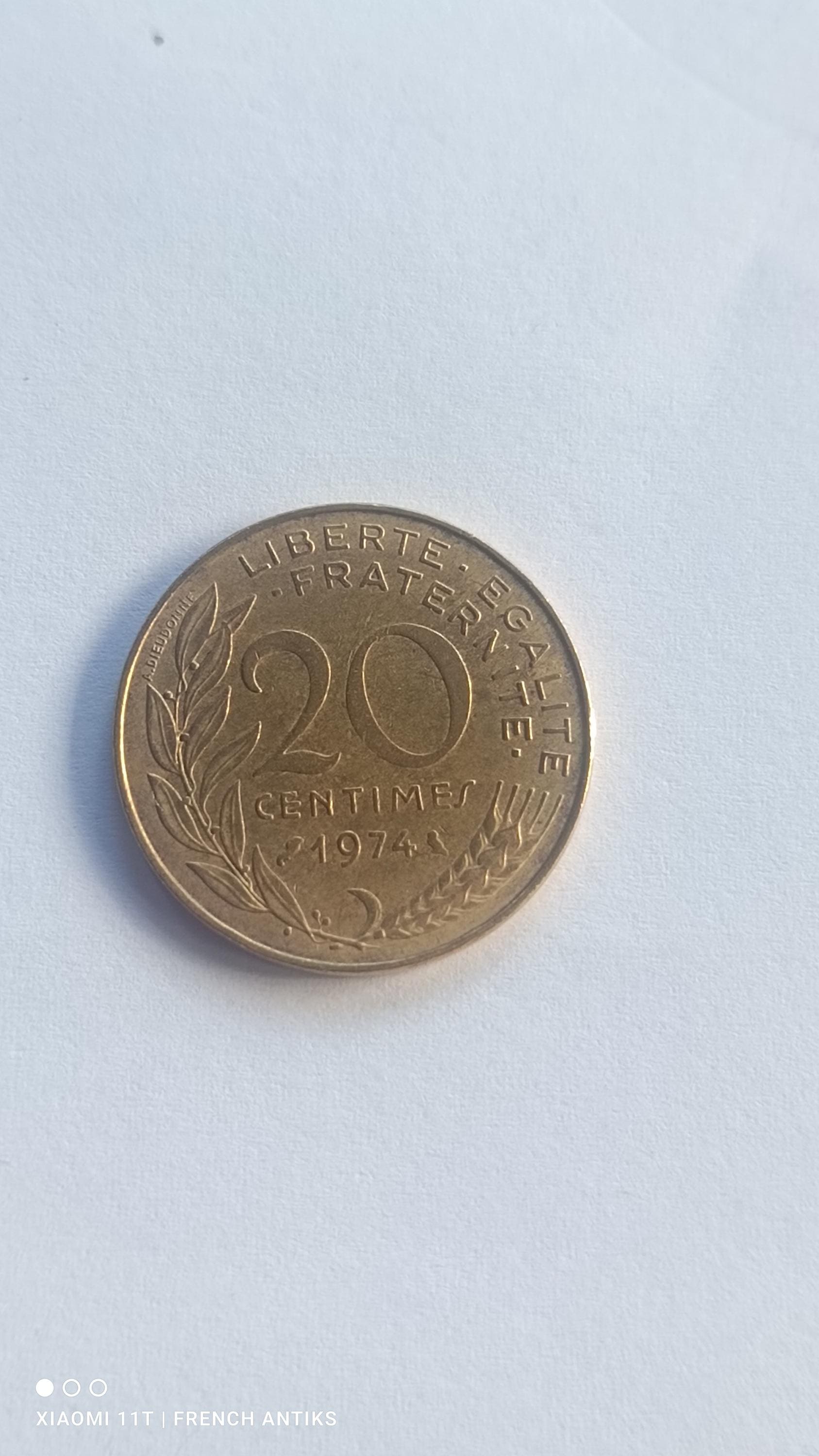 France 20 centimes - Etsy 日本