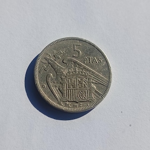 5 pesetas 1957 - Etsy 日本