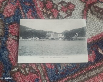 Antique French Villa Postcard, Saint Cyr sur Mer, 1900s