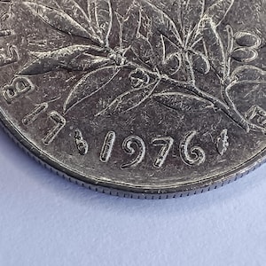 France, 1 franc Semeuse, 1976, franc2014#226/21, pièce de monnaie de collection