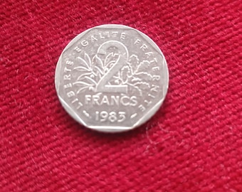 1979/1982 フランス 2 フラン硬貨 - Etsy 日本