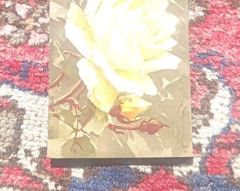 Antike Schweizer Postkarte: Gelbe Rosen, 1908