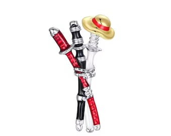 One Piece Sword Katana Pendant Zoro Charm, Handcrafted, 925 Sterling Silver, Manga Charm