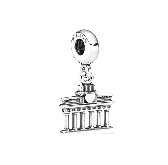 Brandenburg Gate Charm, 925 Sterling Silver Charm, Fit For Bracelet, Berlin Travel Dangle Charm, Gift For Daughter, Grandma Gift