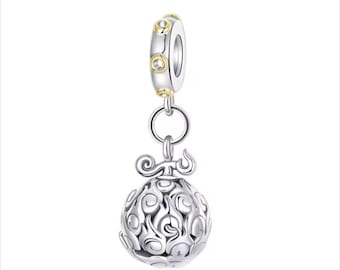 One Piece Devil Burn The Fruit Charm, Mera No Mi Charm, Fit For Bracelet And Necklace, 925 Sterling Silver, Gift For Her, Gift For Daughter