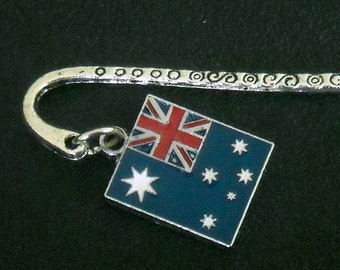 Australian FLAG Tibetan Silver BOOKMARKS,  Go to School in Style WOrLD Championships SOcHi 2014